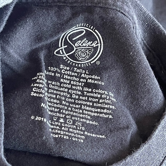 Selena cropped top singer music 90s short sleeve tee - Picture 3 of 5